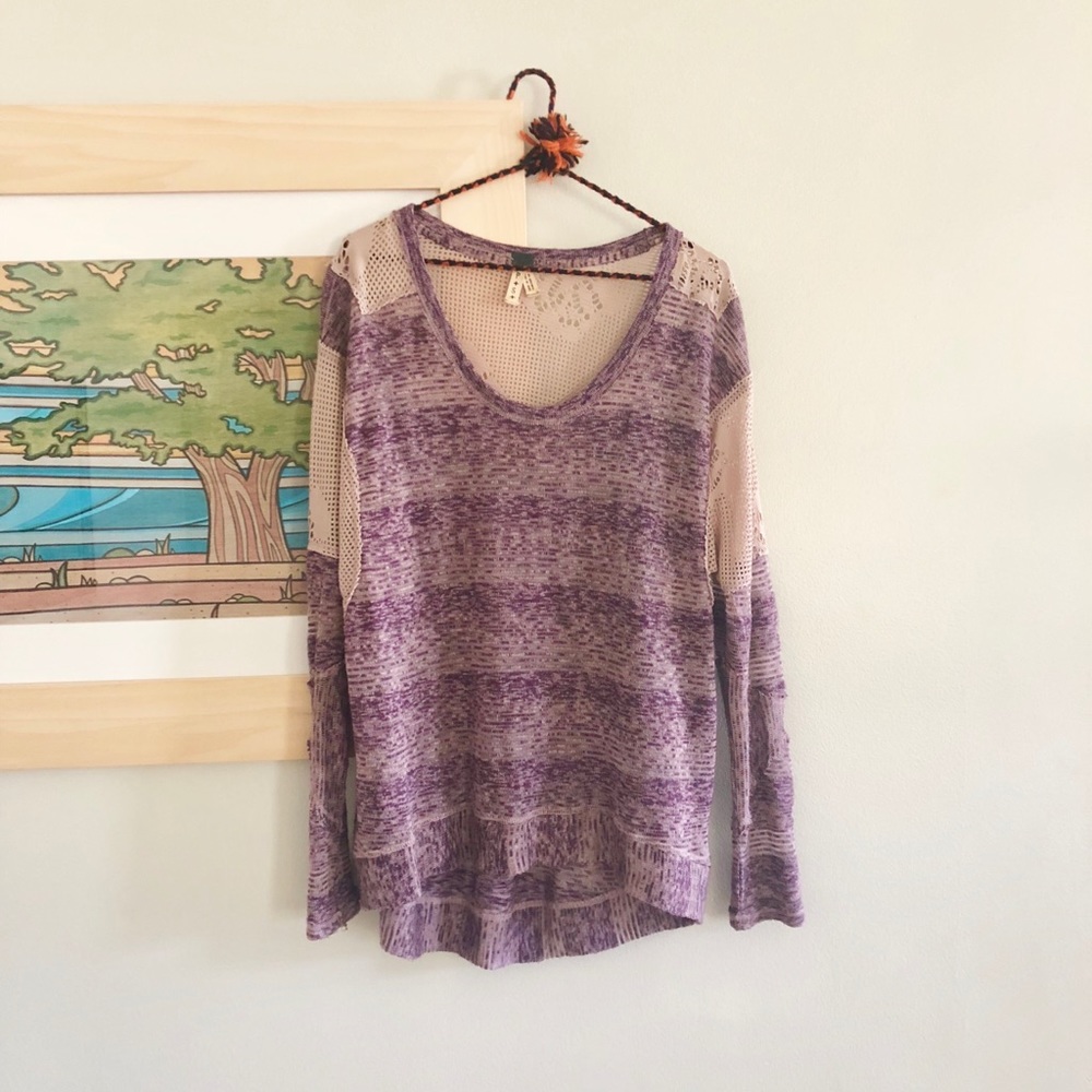 Purple Free People sweater